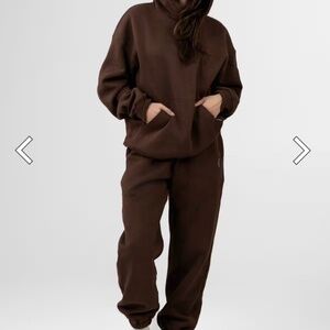 COMFRT Dark brown hoodie and sweat set🤎